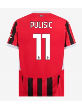 Billige AC Milan Christian Pulisic #11 Hjemmedrakt 2024-25 Kortermet